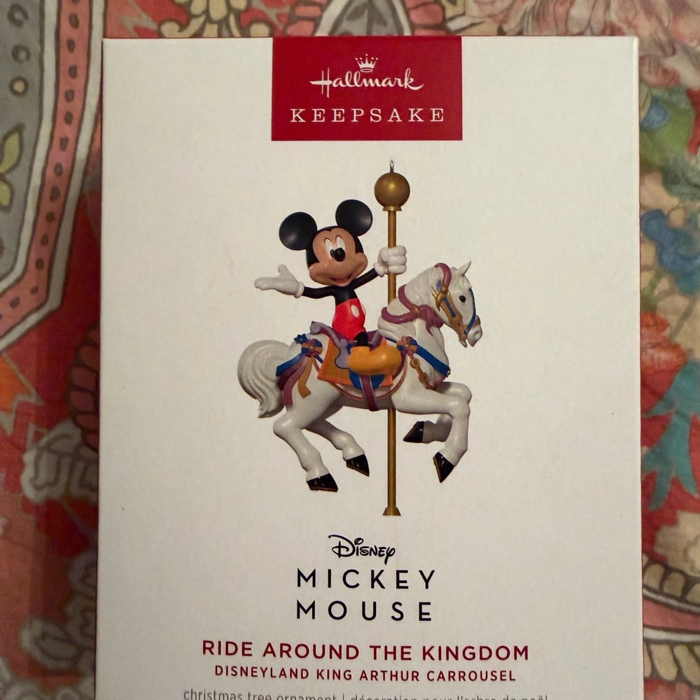 Hallmark Keepsake Mickey Mouse Carousel Figure Ride Around The Kingdom